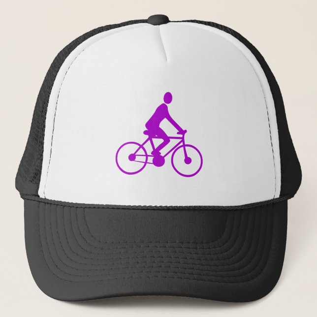 Gorra De Camionero Ciclismo - Púrpura (Anverso)
