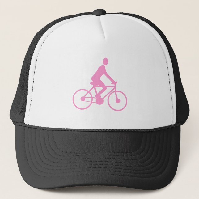 Gorra De Camionero Ciclismo - Rosa (Anverso)
