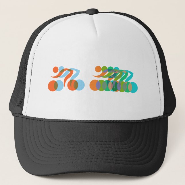 Gorra De Camionero Ciclistas frenéticos (Anverso)