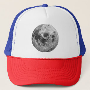 Gorra De Camionero Ciencia de astronomía gráfica de Guay Full Moon