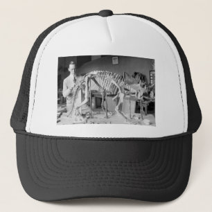 Gorra De Camionero Científico de paleontología Baby Dinosaur Vintag