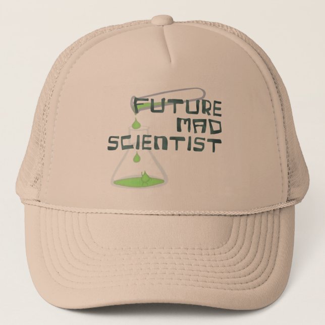 Gorra De Camionero Científico Loco del Futuro (Anverso)