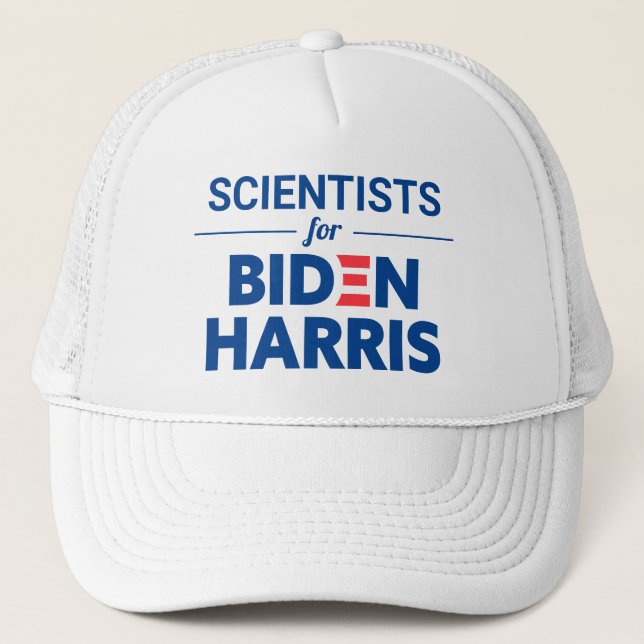 Gorra De Camionero Científicos para el Personalizado Biden Harris (Anverso)