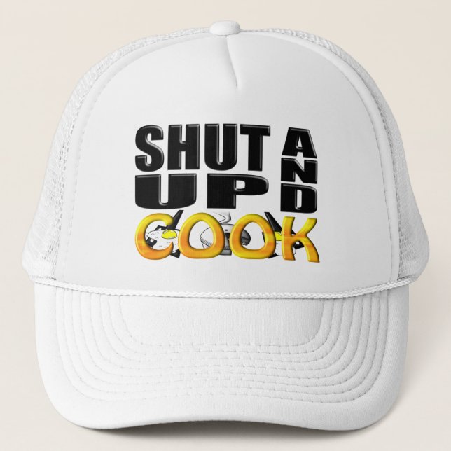 GORRA DE CAMIONERO CIERRE PARA ARRIBA Y COCINE (Anverso)