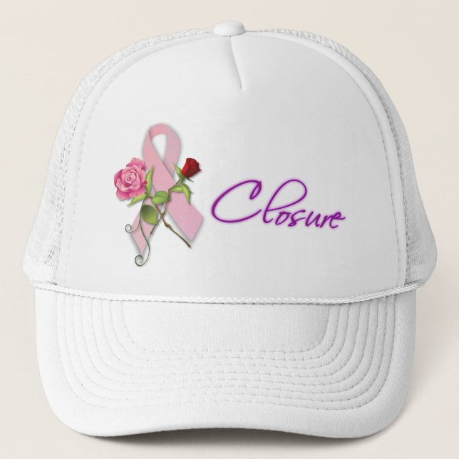 Gorra De Camionero Cierre para sobreviviente de cáncer de mama (Anverso)