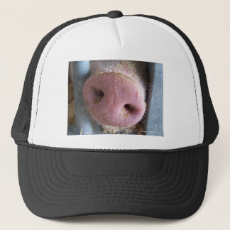 Gorra De Camionero Cierre rosado de la nariz del cerdo encima de la