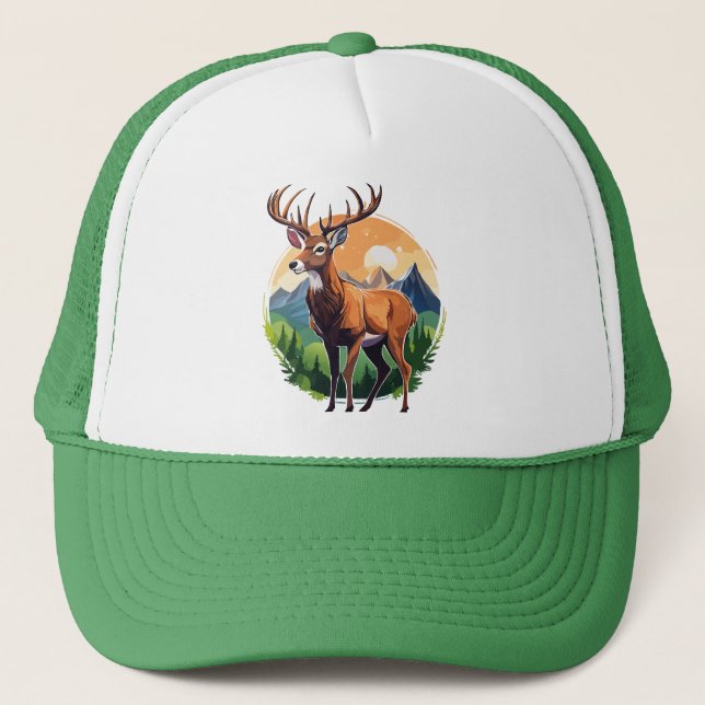 Gorra De Camionero Ciervo rojo (Anverso)