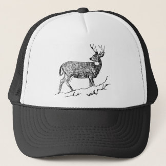 Gorra De Camionero Ciervos/blanco - virginian Calvi atado/de