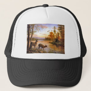 Gorra De Camionero Ciervos en el lago