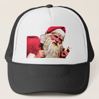 Gorra De Camionero Cigarrillo que fuma de Santa del vintage