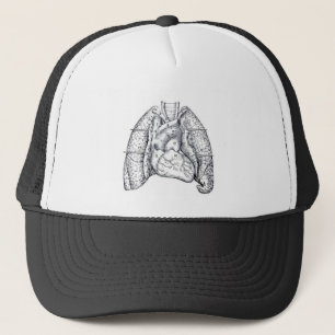 Gorra De Camionero cigarrillos anti tabaco Anatomía retro pulmones