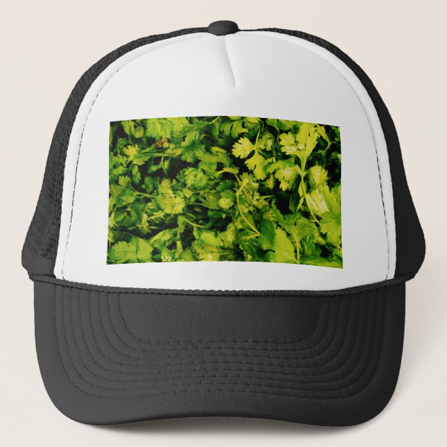 Gorra De Camionero Cilantro / Coriander Leaves (Anverso)