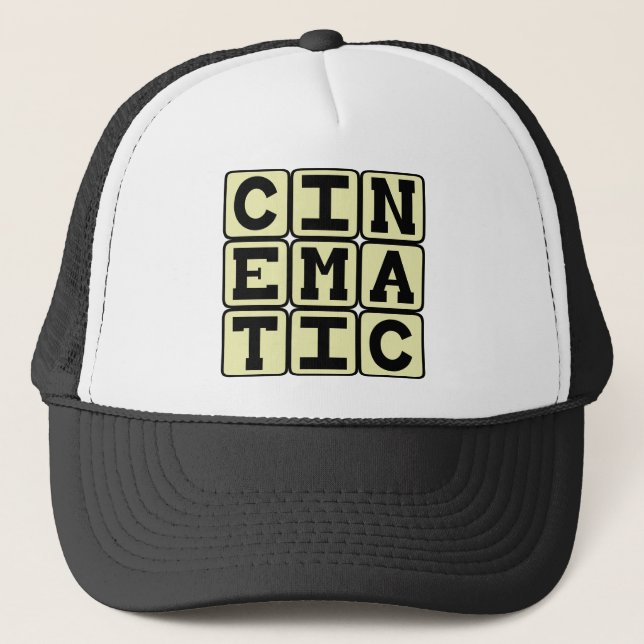 Gorra De Camionero Cinematográfico, como una película (Anverso)