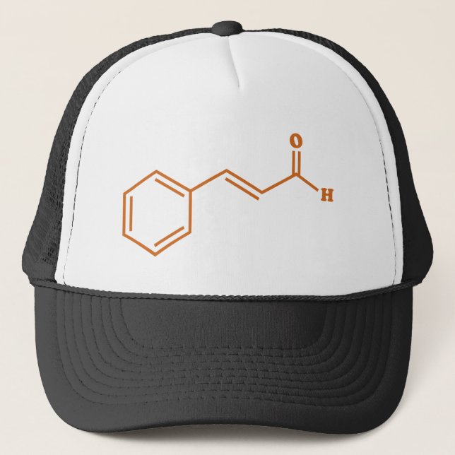 Gorra De Camionero Cinnamaldehído Fórmula química molecular (Anverso)
