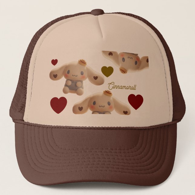 Gorra De Camionero Cinnamoroll Brown Cute Cap (Anverso)