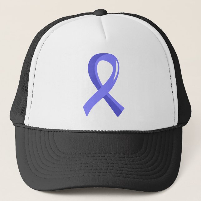 Gorra De Camionero Cinta azul clara 3 del cáncer de próstata (Anverso)