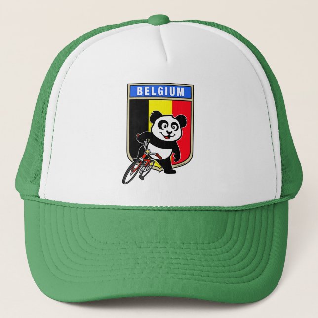 Gorra De Camionero Cinta belga Panda (Anverso)