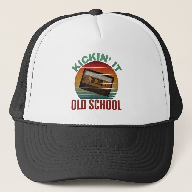 Gorra De Camionero Cinta de Casete Al Estilo Antiguo (Anverso)