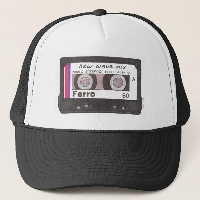 Gorra De Camionero Cinta de casete de la nueva ola (Anverso)