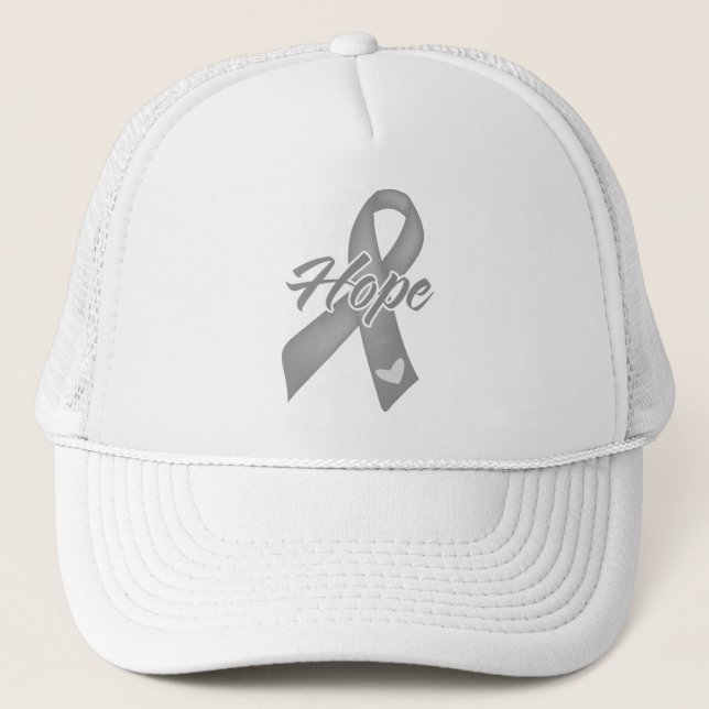 Gorra De Camionero Cinta de Esperanza - Cáncer de Cerebro (Anverso)