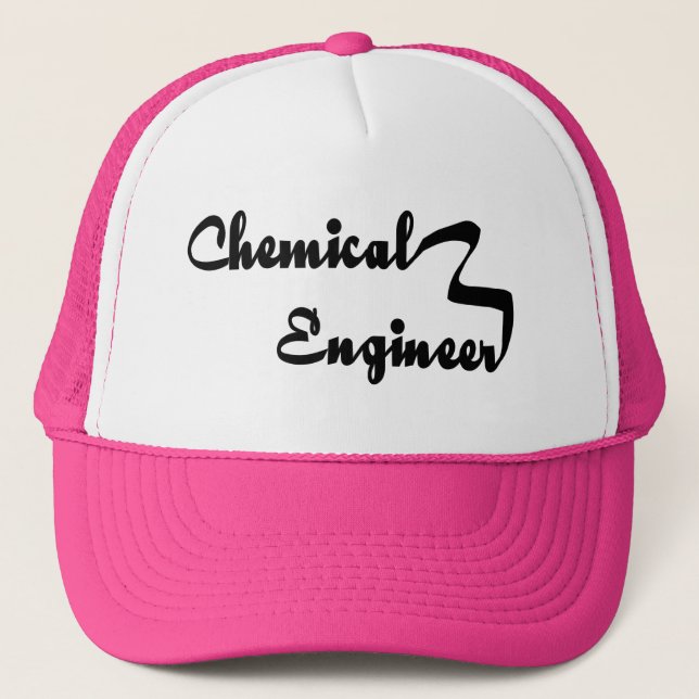 Gorra De Camionero Cinta de ingeniero químico (Anverso)