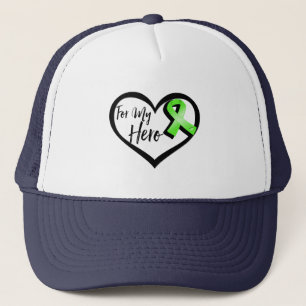 Gorra De Camionero Cinta de la conciencia de la verde lima para mi