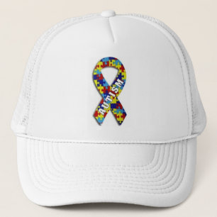 Gorra De Camionero Cinta de la conciencia del autismo