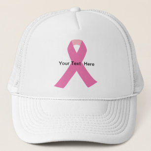 Gorra De Camionero cinta de la conciencia del rosa del cáncer de
