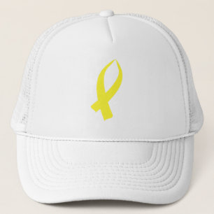 Gorra De Camionero Cinta de sensibilización (amarillo)