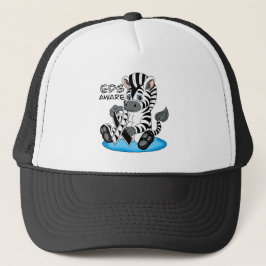 Gorra De Camionero Cinta de sensibilización de EDS y cebra