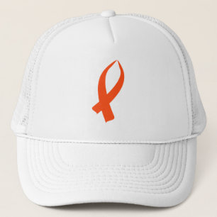 Gorra De Camionero Cinta de sensibilización (Naranja)