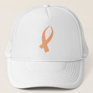 Gorra De Camionero Cinta de sensibilización (Peach)