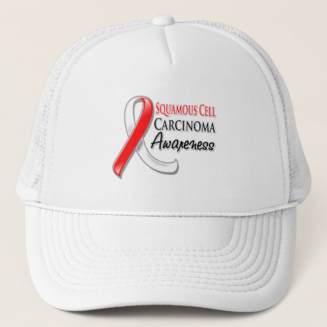 Gorra De Camionero Cinta de sensibilización sobre el carcinoma celula (Anverso)
