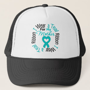 Gorra De Camionero Cinta del cáncer ovárico para mi madre