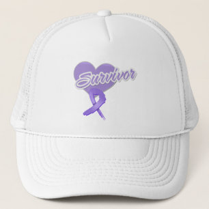 Gorra De Camionero Cinta del corazón - Sobreviviente del linfoma de H