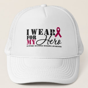 Gorra De Camionero Cinta del héroe del mieloma múltiple