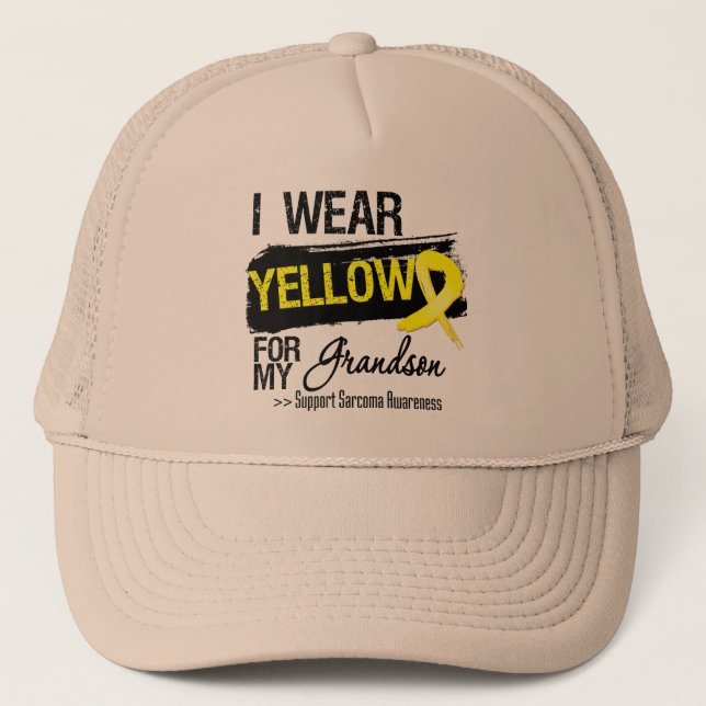Gorra De Camionero Cinta del sarcoma para mi nieto (Anverso)