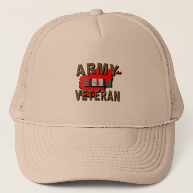 Gorra De Camionero Cinta del servicio de Afganistán (Anverso)