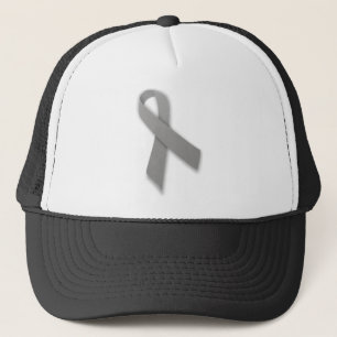 Gorra De Camionero Cinta gris de la conciencia de la declaración