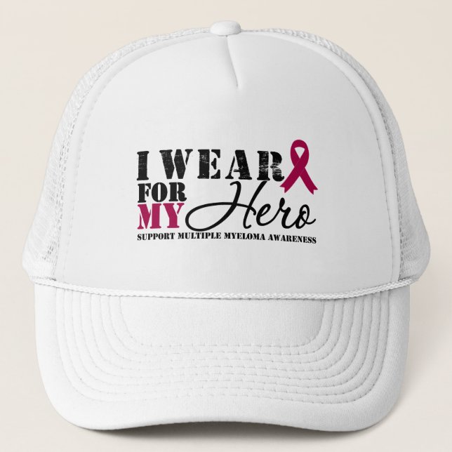 Gorra De Camionero Cinta Hero de Mieloma Múltiple (Anverso)