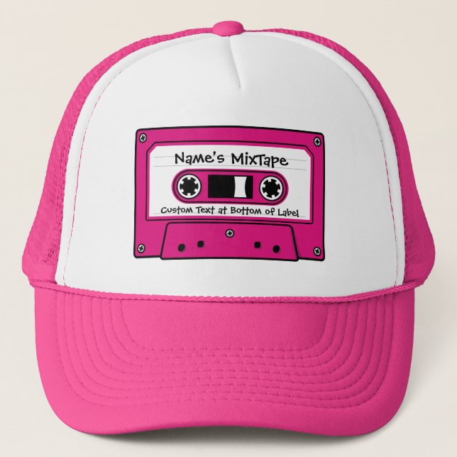 Gorra De Camionero Cinta magenta de audio (Anverso)