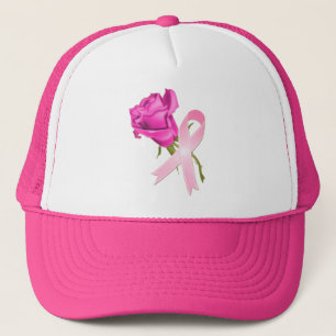 Gorra De Camionero Cinta rosada con conciencia color de rosa del