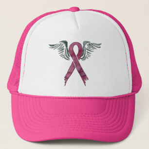 Gorra De Camionero cinta y alas rosadas