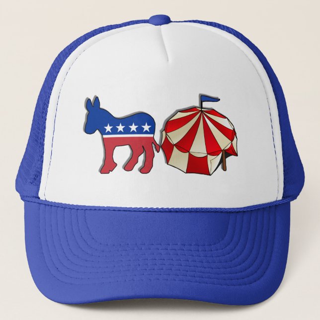 Gorra De Camionero Circo de burro demócrata (Anverso)