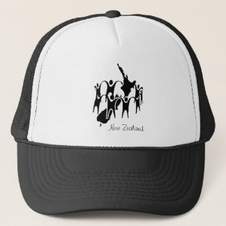 Gorra De Camionero Círculo de la gente de Nueva Zelanda