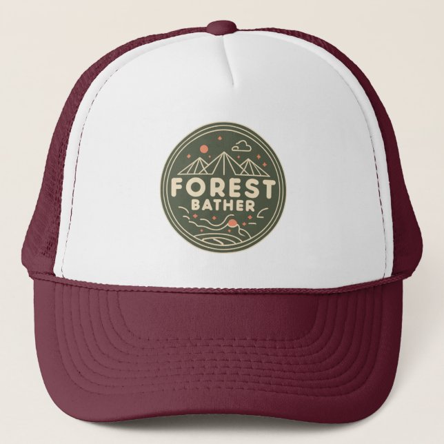 Gorra De Camionero Círculo de meteorología forestal (Anverso)