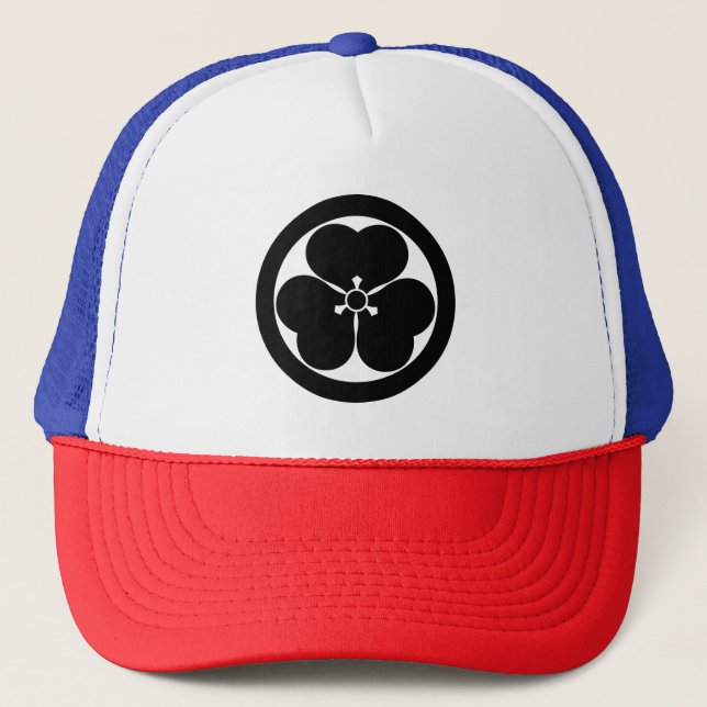 Gorra De Camionero Círculo de trébol de madera (Anverso)