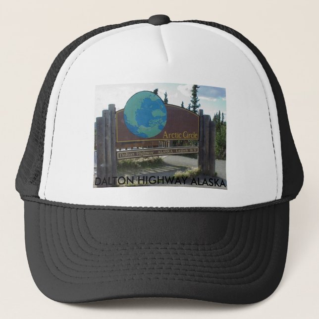 Gorra De Camionero Círculo Polar Ártico, CARRETERA ALASKA de DALTON (Anverso)