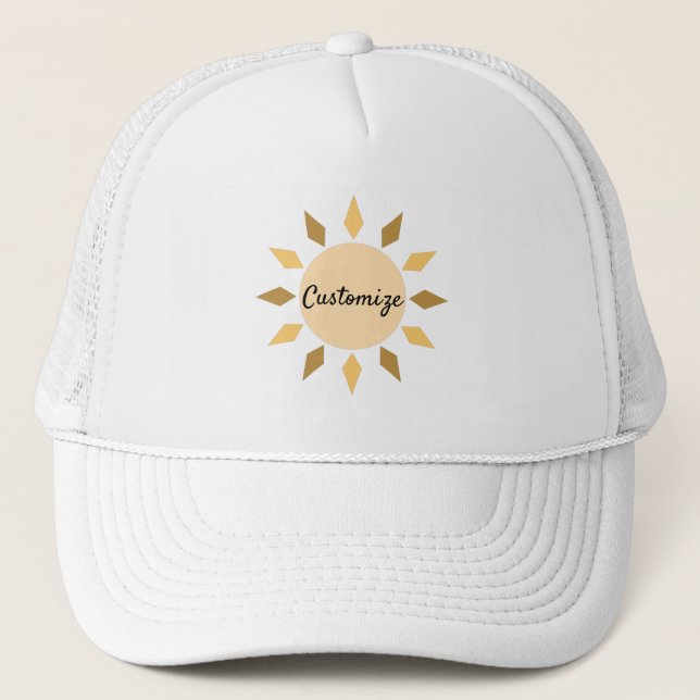Gorra De Camionero Círculo solar geométrico Thunder_Cove (Anverso)