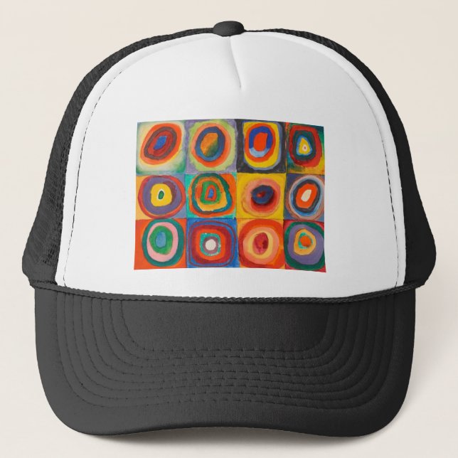 Gorra De Camionero Círculos Concéntricos de las plazas de Kandinsky (Anverso)